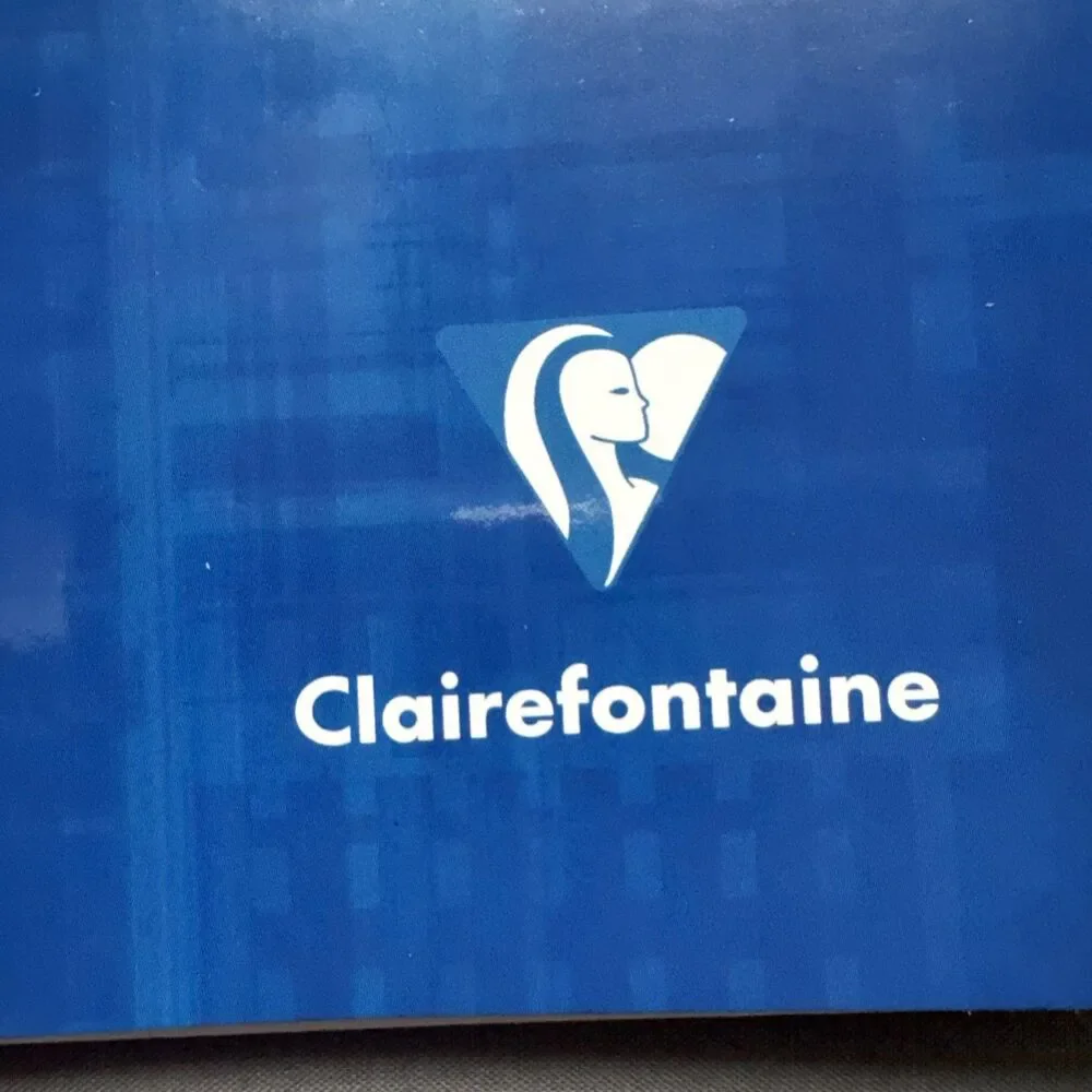 NEW Clairefontaine Wirebound Notebook A4 French Ruled Blue - Wear on Cover